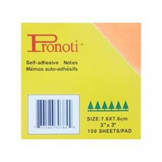 Līmlapiņas 76x76mm neon oranžas