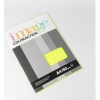 Krāsains papīrs IMAGE COLORACTION, A4, 80 gsm, 50 loksnes, IBIZA / NEON YELLOW