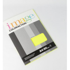 Krāsains papīrs IMAGE COLORACTION, A4, 80 gsm, 50 loksnes, IBIZA / NEON YELLOW