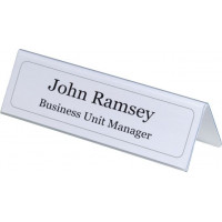 Galda personas karte Durable, caurspīdīga, 105/210x297 mm