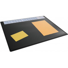 Galda paklājiņš 650x500 mm ar gada kalendāru un caurspīdīgu pārklājumu PP, melns