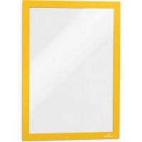 Pašlīpoša kabata DURABLE DURAFRAME ar rāmi dzeltens krāsā, A4 formāts, 2 gab./iepak.