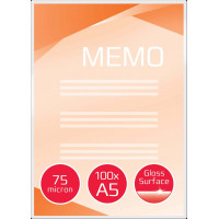 Laminēšanas kabatas Ibico, A5, 154x216 mm, 75 mik., 100 gab/iepak.