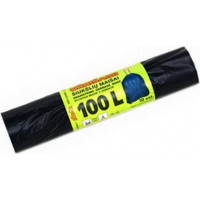 Aizsienami atkritumu maisi PLASTA, tilpums 100 L,10 gab., 40 mkr., 70 x 90 cm, melnā krāsā ( Gab. x 2 )