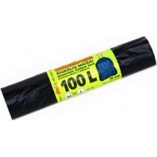 Aizsienami atkritumu maisi PLASTA, tilpums 100 L,10 gab., 40 mkr., 70 x 90 cm, melnā krāsā ( Gab. x 2 )