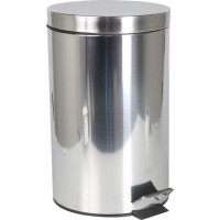 Atkritumu tvertne SAIMA ar pedāli 12 L, sudraba krāsā