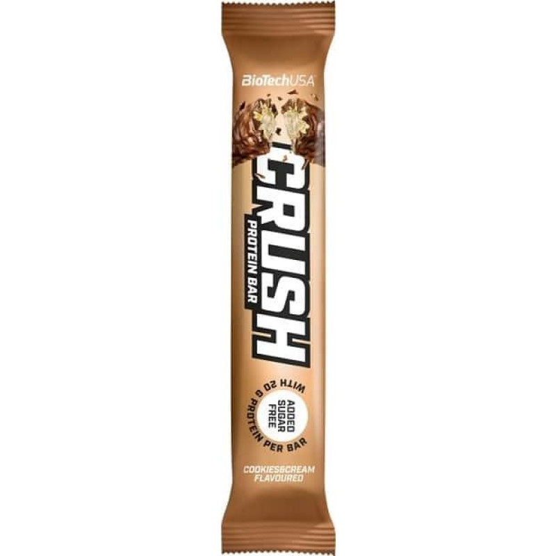 Biotechusa Proteīna batoniņš BioTechUSA Crush Bar, cepumi un krēms, 64g