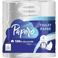 Papero Tualetes papīrs PAPERO, 3 slāņi, 15.95 m, 145 loksnes, 4 ruļļi ( Gab. x 2 )