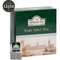 Melnā tēja AHMAD EARL GREY, 100 maisiņi x 2 g paciņā