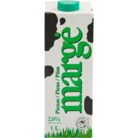 Piens MARGE 2 %, UHT, 1 L ( Gab. x 12 )
