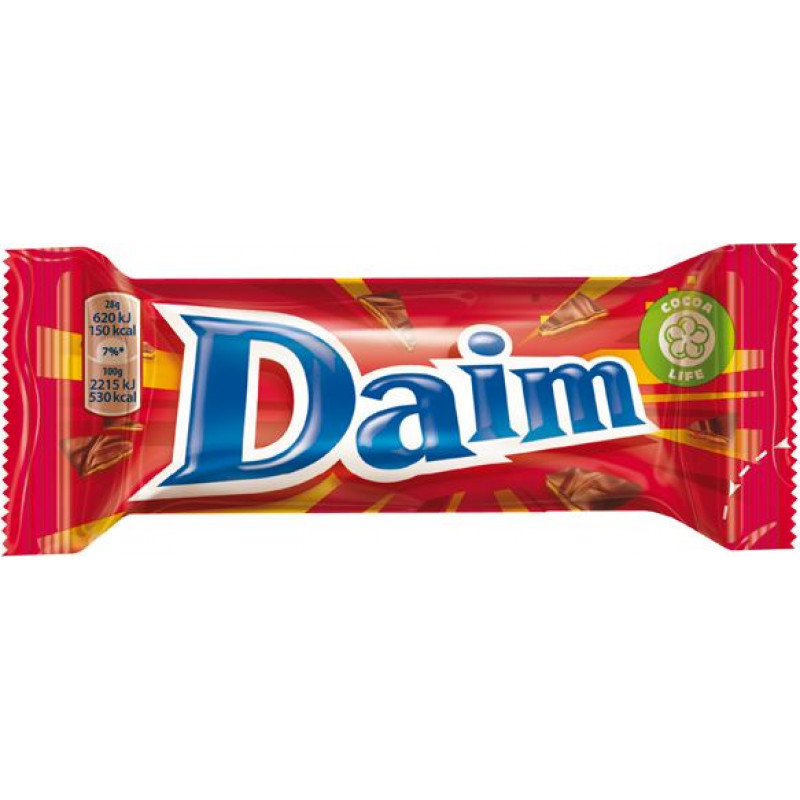 Šokolādes batoniņš DAIM SINGLE, 28 g ( Gab. x 5 )