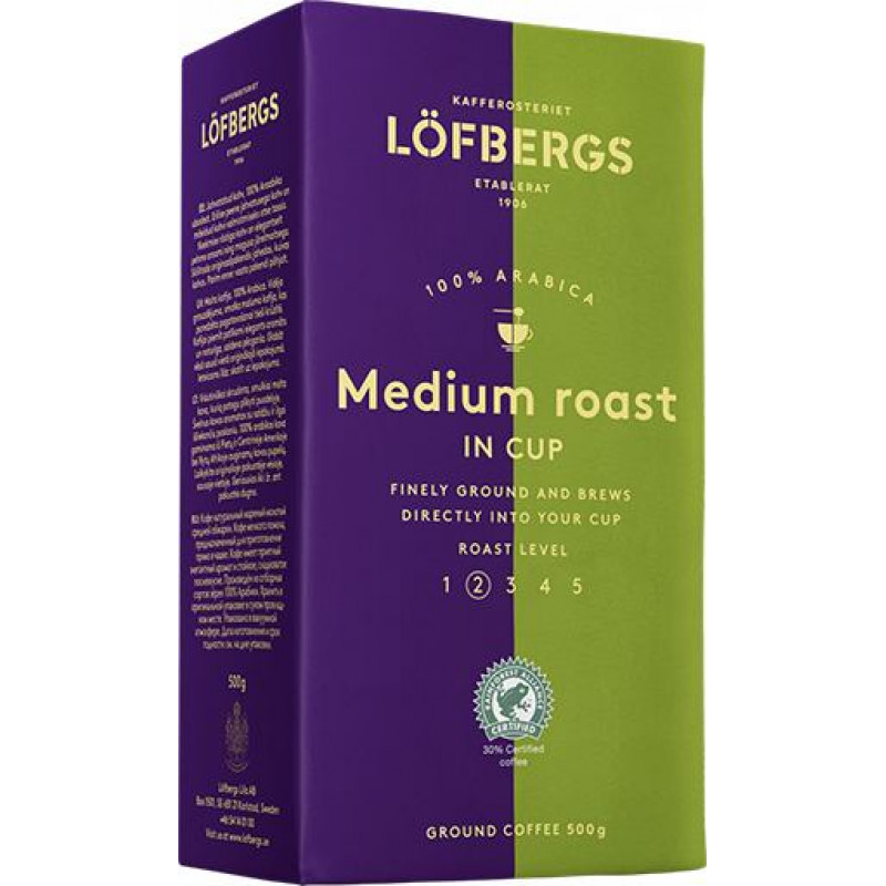 Maltā kafija LÖFBERGS Medium Roast In Cup, 500 g