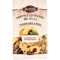 Pārtikā lietojams želatīns ANATOLS, 15g ( Iepak. x 5 )