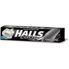 Ledenes HALLS Extra Strong (ekstra mentola) 33.5g ( Iepak. x 4 )