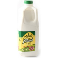Piens 2.5%, 2L, ANNELE plast.pudele ( Iepak. x 2 )