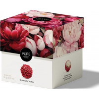 Piena šokolādes trifeles ar siera kūkas krēma pildījumu un dekoru 12 PAVASARIS 96g, PURE CHOCOLATE