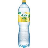 Dzeramais ūdens Akvilė ar citrona garšu, viegli gāzēts, 1,5l ( Iepak. x 6 )