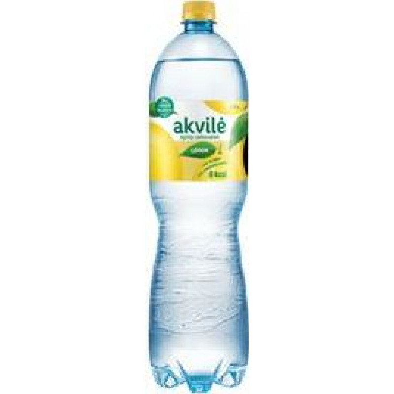 Dzeramais ūdens Akvilė ar citrona garšu, viegli gāzēts, 1,5l ( Iepak. x 6 )