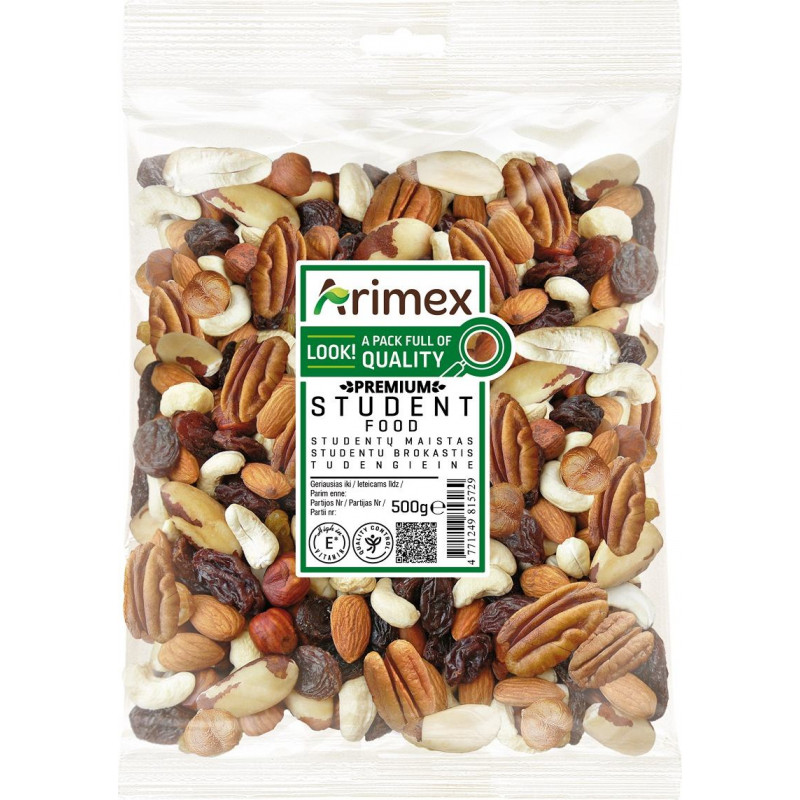 Studentu maisījums ARIMEX, Premium, 500g