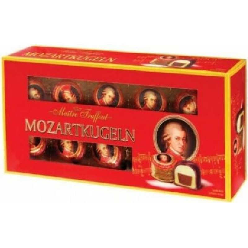 Šokolādes konfektes MAITRE TRUFFOUT Mozart, kārbā, 200g