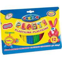 Plastilīns CARIOCA, 12 krāsas x 12,5 g