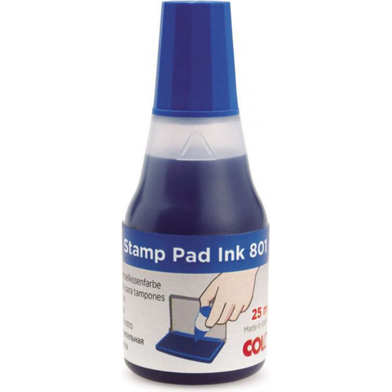Zīmogu tinte COLOP 801 zila, 25 ml