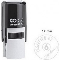 Zīmogs COLOP Printer R17, melns korpuss, bez krāsas spilventiņš