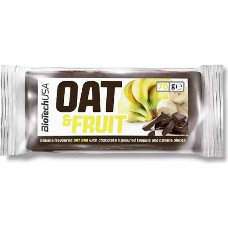 Biotechusa Auzu batoniņš BioTechUSA, šokolāde-banāns, 70g ( Gab. x 3 )