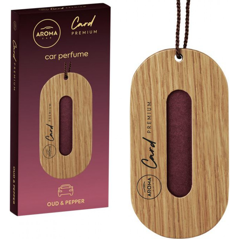 Aroma Car Premium Card gaisa atsvaidzinātājs, Oud&Pepper