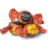 Tumšās šokolādes trifeles ar proteīna šokolādes krēma pildījumu 500g, PURE