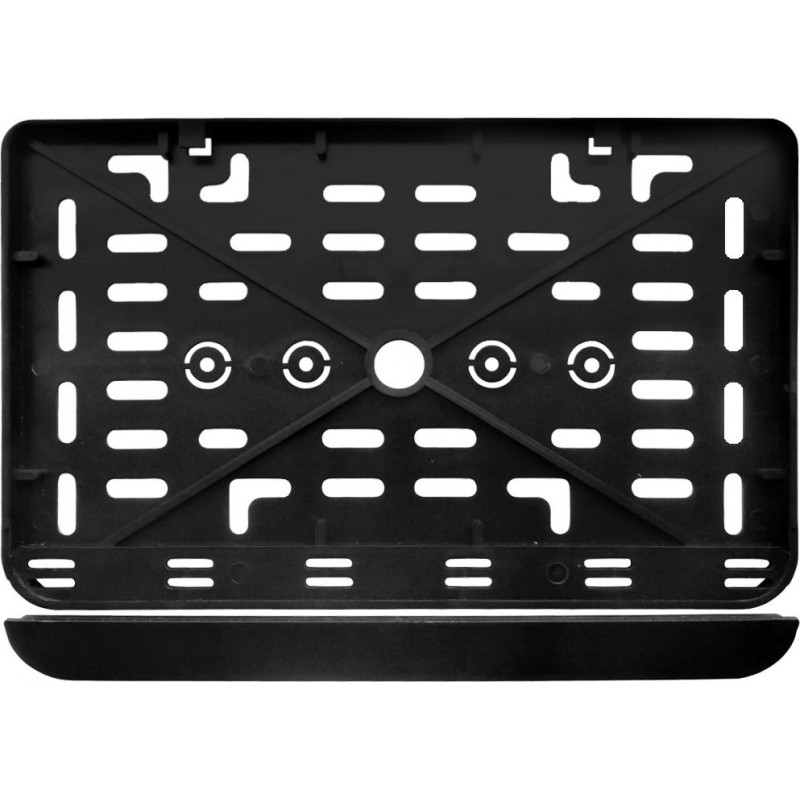 Motocikla numura turētājs 240x130mm, melns