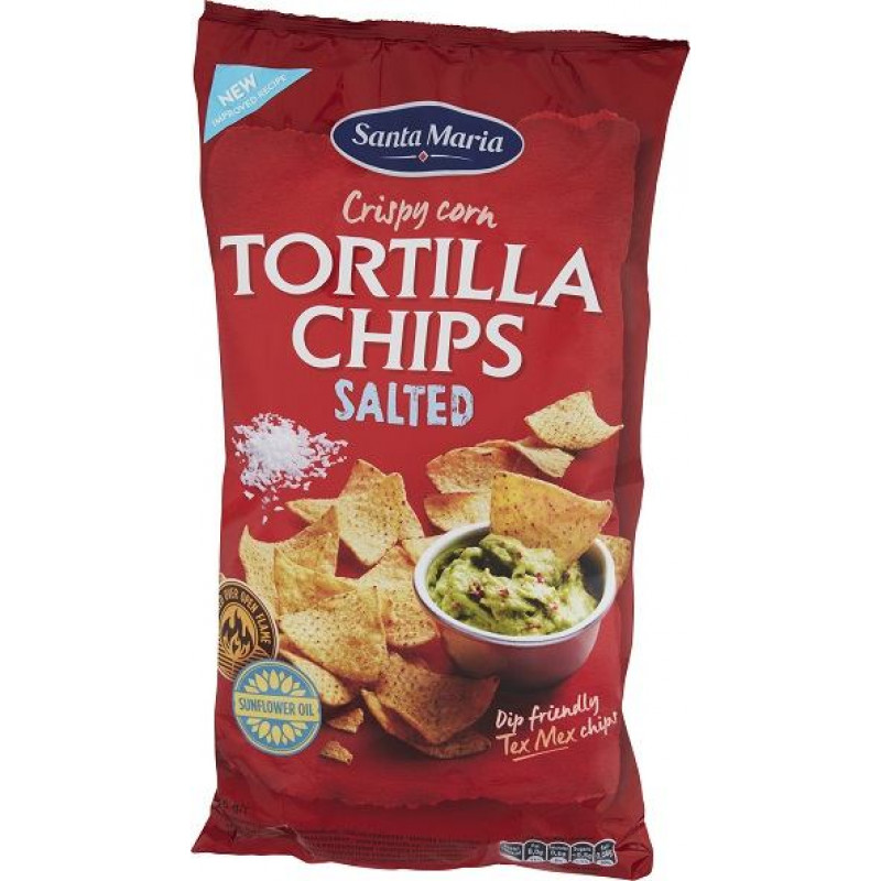 Kukurūzas čipsi ar sāli 475g, Santa Maria