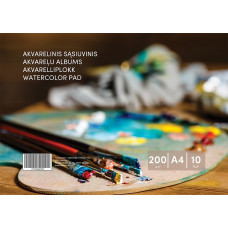 Akvareļa papīrs, A4, 200g 10lpp ( Gab. x 5 )