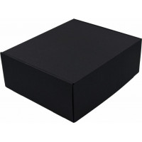 Superbox Dāvanu kaste, melna, liela ar augstumu 13 cm