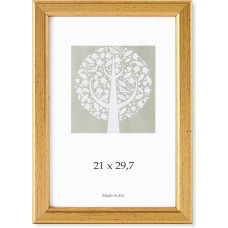 Foto rāmis, plastmasas, A4, 21x29,7 cm, zelta krāsā