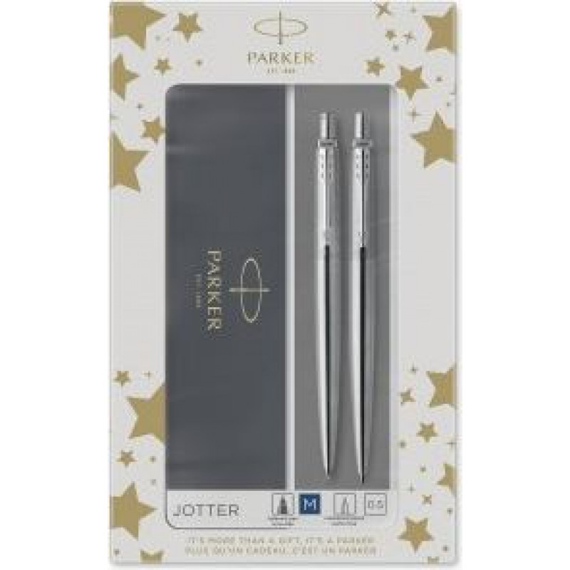 Komplekts Parker lodīšu pildspalva + Jotter nerūsējošā tērauda CT