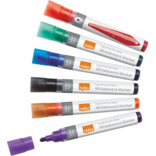 Marķieri tāfelei NOBO Liquid Ink, 6 gab., asorti