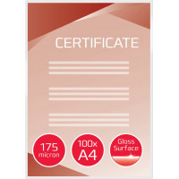 Laminēšanas kabatas GBC, A4, 216x303 mm, 175 mik., 100 gab/iepak.