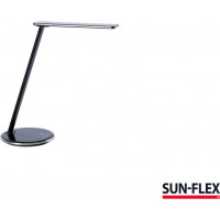 Galda lampa SUN-FLEX®QLITE™ ar iebūvētu bezvadu tālruņa lādētāju, melna