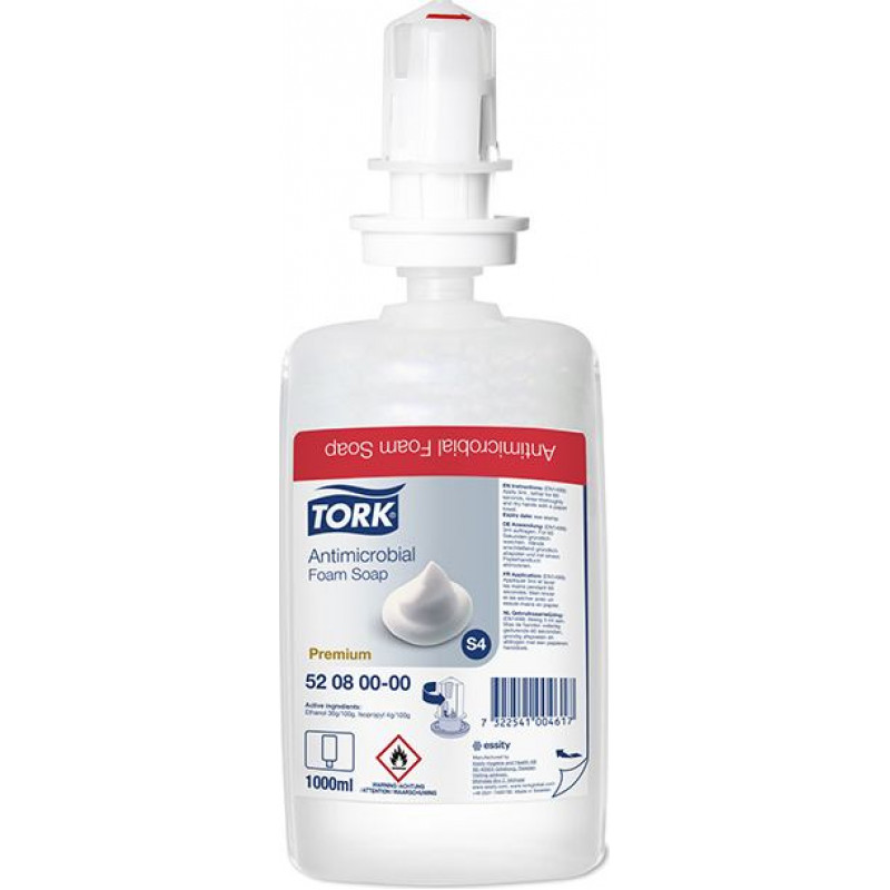 Putu ziepes TORK Premium Antimicrobial S4, 1 L