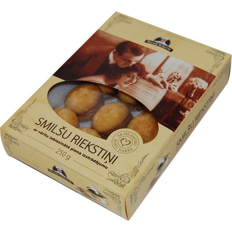 Cepumi VECAIS BEĶERIS Smilšu riekstiņi ar vārītu iebiezinātā piena izstrādājumu, 250 g