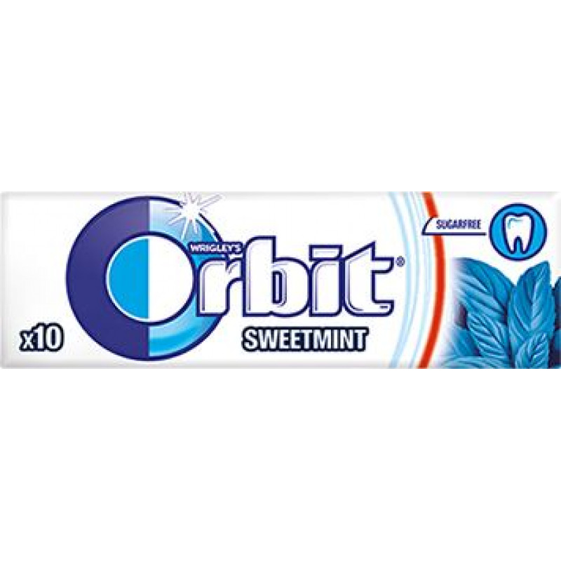 Kosļajamā gumija ORBIT Sweet Mint Stickpack 10 gab. ( Gab. x 5 )