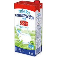 Piens, dabīgs, 3,2%,  ZAMBROWSKIE, UHT, 1 l ( Gab. x 12 )