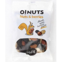 Rieksti un ogas EKSTRA mix O!NUTS, 150g ( Iepak. x 2 )