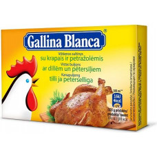 Vistas buljons ar dillēm un pētersīļiem GALLINA BLANCA, 8x10g ( Iepak. x 5 )
