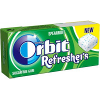 Dražejas ORBIT Refresher's Spearmint 15,6g ( Iepak. x 5 )