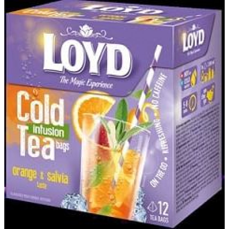Augļu tēja LOYD Cold Infusion ar apelsīnu un salvijas g. 12x2,5g ( Gab. x 2 )