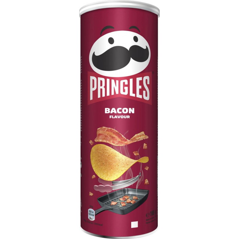 PRINGLES ar bekonu, 165g ( Gab. x 2 )