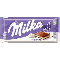 Piena šokolāde MILKA ar jogurta pildījumu, 100g ( Gab. x 2 )
