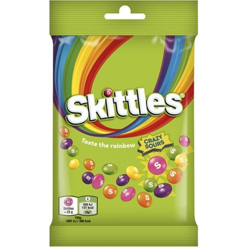 Skittles Crazy Sours 95g ( Gab. x 2 )